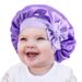 Children's milk silk ribbon headscarf hat baby satin nightcap knotted shower cap JDKB-21B_viptrois.com