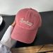 American Letter Embroidered Red Baseball For Women In Spring And Summer, Small Face, Versatile Hat, Big Head_viptrois.com