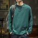 260g Heavyweight White Long Sleeve T-Shirt Base Shirt Spring And Autumn Inner Wear Men's Round Neck Sweatshirt_viptrois.com