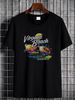 Virginia Beach T Shirt Adult Medium Yellow Short Sleeve Distressed Designer Clothes Comfortable Fashion Summer Homme Streetwear_viptrois.com
