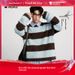 Mink Velvet Knitted Men's Trendy Brand Christmas Snowman Letter Lazy Style Autumn Winter Sweater Export Cross-Border_viptrois.com
