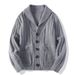 Loom Men's Thickened Sweater Cardigan Long Sleeve Loose Fit Oversized Knitwear For Men_viptrois.com
