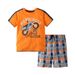 Mother & Kids New Summer Children's T Shirts Trendy Cartoon Sports Two Piece Suits Boys' Pants Short Sleeved Suits Children's Clothing Children's T_viptrois.com