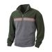 Men's Clothing Men's Jacquard Half-Zip Sweater – Textured Knit Pullover – Slim Fit Casual Top (M-XXXL)_viptrois.com