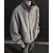 High-end Gray Stand Collar Woolen Coat For Men, And Winter American Retro Short Jacket, Men's Autumn Top_viptrois.com