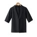 Men's Clothing Men's Casual Five Sleeve Suit Jacket Loose Fit Mid Sleeve Single Piece Style Summer Thin Men's Clothing_viptrois.com
