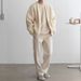 1 2025 Autumn Winter Knitted Cardigan Jacket Men's Korean Trendy Solid Color Round Neck Sweater Loose Casual Style_viptrois.com