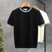 Men's Short Sleeve Knit Polo Shirt Classic Relaxed Fit Casual Breathable Summer Top_viptrois.com