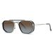 Men's Sunglasses Retro Punk Sunglasses High End Men's And Women's Fashion Sunscreen Gradient Green Metal Double Beam_viptrois.com