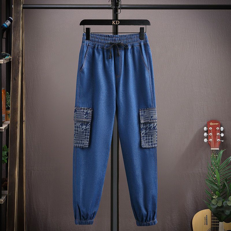 Cowboy Men's Spring Autumn 2024 New Trend Brand Trendy Teenage Boys And Students Workwear Jacket Lapel Set_viptrois.com