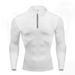 Cross-border Autumn And Winter Fitness Polo Shirt Men's Long-sleeved Solid Color T-shirt Muscle Men's Tights Training Clothes Light Board Foreign_viptrois.com