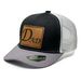 Unisex Baseball cap, leather label on the DAD letter pattern suitable for travel and wear outdoor net hat_viptrois.com