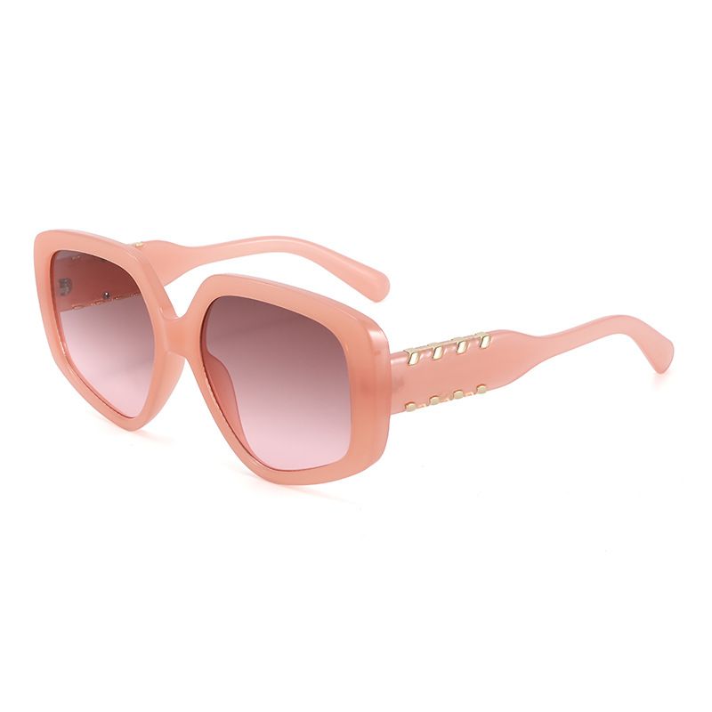 New Polygonal Street Shooting Sunglasses Cross Border Trend Fashion Sunglasses Plain Glasses T1354_viptrois.com