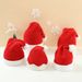 Christmas Children's knitted red hat Hairball wool hat hat Children's knitted Christmas color hat_viptrois.com