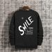 Men's Clothing Street New Fashion Trend High Quality Breathable Men's Letter Printed Long Sleeved Sweatshirt_viptrois.com