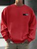 Autumn And Winter Men's Long Sleeved Round Neck Black Top Loose Casual Hoodie Hooded Hoodie_viptrois.com