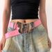 Instagram matching buckle, silver metal butterfly belt, versatile minimalist skirt and pants belt for women's decoration_viptrois.com