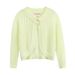 Ice Silk Summer New Girls Knitted Cardigan Thin Baby Coat Sunscreen Shirt Breathable Children's Shawl Korean Version_viptrois.com