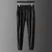 European High-end Jacquard Ribbon Splicing Short Sleeve Suit Men's Summer Korean Version Large Size Trend Two-piece Set_viptrois.com