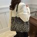 Women's Bag Retro Casual Leopard Print Shoulder Underarm Bag Large Capacity Tote Bag Women's Backpack_viptrois.com