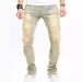 Men's Clothing High Quality Men's Ripped Jeans New Jeans Patch Ripped Slightly Elastic Real Business Denim Casual Pants_viptrois.com
