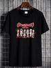 Hed PE Earth Planet Band 90s Basic Black Reprint Short Sleeve T Shirt NH5459 Breathable Stretched Casual Streetwear Soft Top For Everyday Wear_viptrois.com