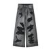Men's Clothing | 25 Summer New High Street Hip Hop Ripped Beggar's Wear Wide Mopping Denim Pants_viptrois.com