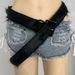 Trendy Faux Fur Wrap Belt - Adjustable Soft PU Leather Waistband With Alloy Buckle For Women & Men | Boho Chic Streetwear Accessory_viptrois.com