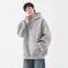 American Heavy Half-zipper Hooded Sweater Men's And Women's Trendy High Street Design Sense Spring And Autumn Sports Versatile Couple Jacket_viptrois.com