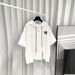 Men's Clothing Men's Hooded T-Shirt Short Sleeve Loose Fit Style Letter Print Summer Trend Thin Sweatshirt For Formal & Casual_viptrois.com