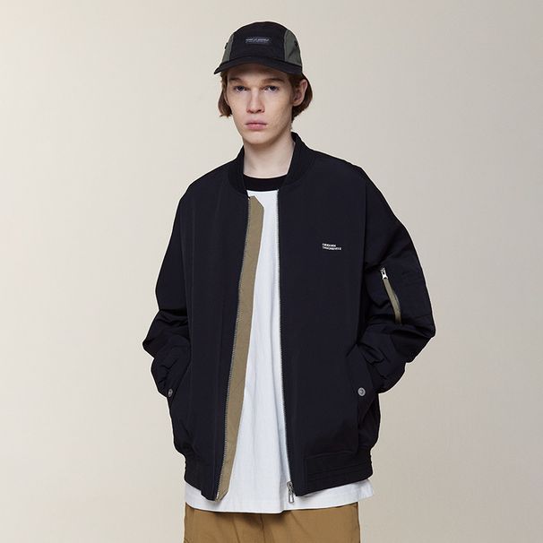 Special Offer Spring Autumn Letter Embroidery Loose American Style Trendy Brand Pilot Baseball Jacket For Men And Women_viptrois.com