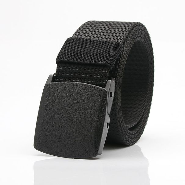 Unisex Accessories Canvas Belt Men's And Women's Belt Youth Metal-free Automatic Buckle Casual Outdoor Student Military Training Belt_viptrois.com