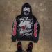Y2k Retro Streetwear Hoodie With 3d Cartoon Print, Zip-up Oversized Pullover For Hip-hop & Dark Aesthetic Fashion_viptrois.com