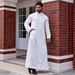 Men's Clothing Middle East Dubai Turkish Muslim Men's Robe Solid Color Loose Small Stand Collar Design Thobe 927 104_viptrois.com