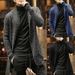 Cross-Border European And American Fashion Men's Clothing Wish Long Sleeve Mixed Color Knitted Pocket Cardigan_viptrois.com