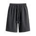 Men's Clothing Ice Silk Shorts Jacquard Wheat Ear Pattern Breathable Loose Plus Size Casual Straight Leg Summer Five Point Pants_viptrois.com