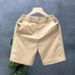 Men's Clothing Men's White Slim Fit Casual Shorts Trendy Brand Wearable Light Luxury Five Point Summer Pants_viptrois.com