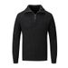 Men’s Half-Zip Knit Sweater – Modern Stand Collar Design, Casual & Versatile For Fall & Winter_viptrois.com