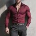 2025 Spring White Shirt Men's Long Sleeve Formal Shirt Men's Casual Business_viptrois.com