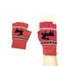 Heating Gloves USB electric half-finger gloves female winter autumn winter students riding wool cute sweet bare fingers_viptrois.com
