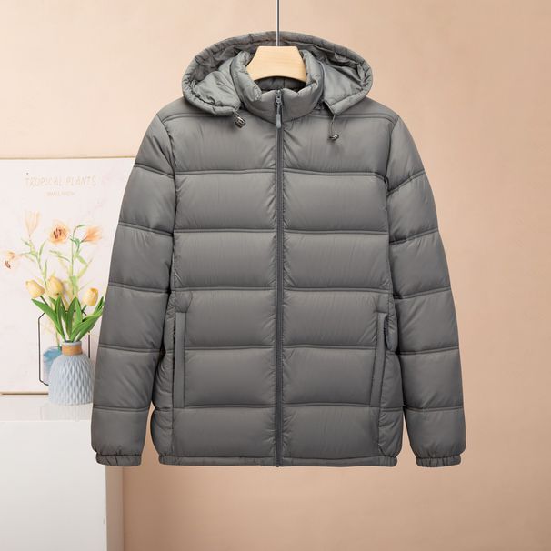 Men's Clothing Hickened Hooded Cotton Padded Jacket With Detachable Hat Cotton Padded Jacket For Middle Aged And Young Men Short Cotton Padded Jacket_viptrois.com