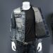 Men's Clothes Denim Jacket Embroidered Denim Biker Jacket_viptrois.com