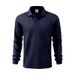Men's Casual Long Sleeve Polo Shirt With Button-Down Collar & Jacquard Texture – Relaxed Fit, Solid Color, Breathable Fabric For Everyday Wear_viptrois.com