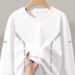 Men's Clothing Spring and Autumn New Tops Elastic Bottoming Shirt Men's Round Neck Long Sleeve T shirt Spring and Autumn Clothing Trend_viptrois.com