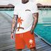Men's Clothing New Short Sleeved Suit Summer Men's Short Sleeved Shorts Loose Casual Suit_viptrois.com