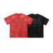 American Style Spray Paint Washed Simple Digital Print Short Sleeve T-Shirt New Summer Men's_viptrois.com