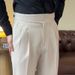 High Waist Gurkha Trousers For Men - Straight Cut, Comfortable & Stylish Office Casual Pants With Button Detail (Black, Dark Brown, Khaki)_viptrois.com