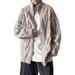 Men’s Oversized Mesh Knit Cardigan – Breathable V-Neck, Lightweight & Stretchy, Black/Khaki/Blue (Sizes S-2XL)_viptrois.com