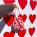 Women's Bucket Bag Embroidered Love Draw With Pink Tote Shoulder Crossbody Mini Bucket Bag For Women_viptrois.com