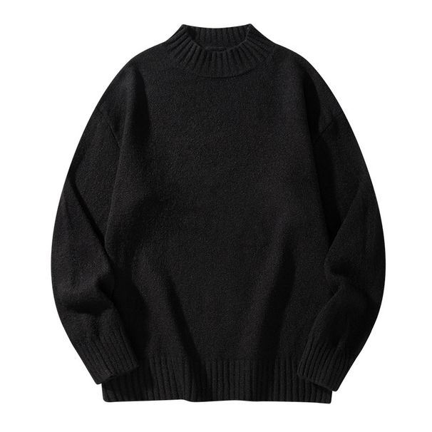 Men's Solid Color & Striped Jacquard Sweater – Casual & Business Pullover For Autumn & Winter_viptrois.com